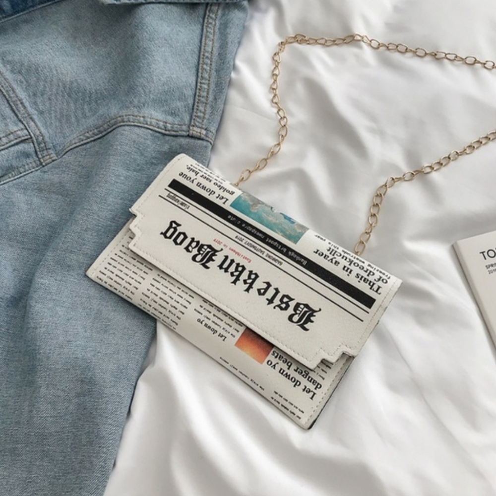 Newspaper Clutch Fashion Trend Clutch